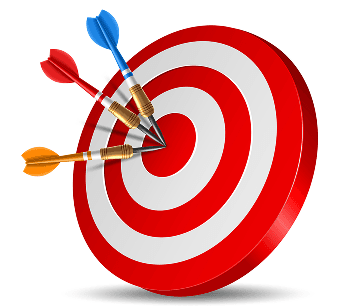 Target with arrows